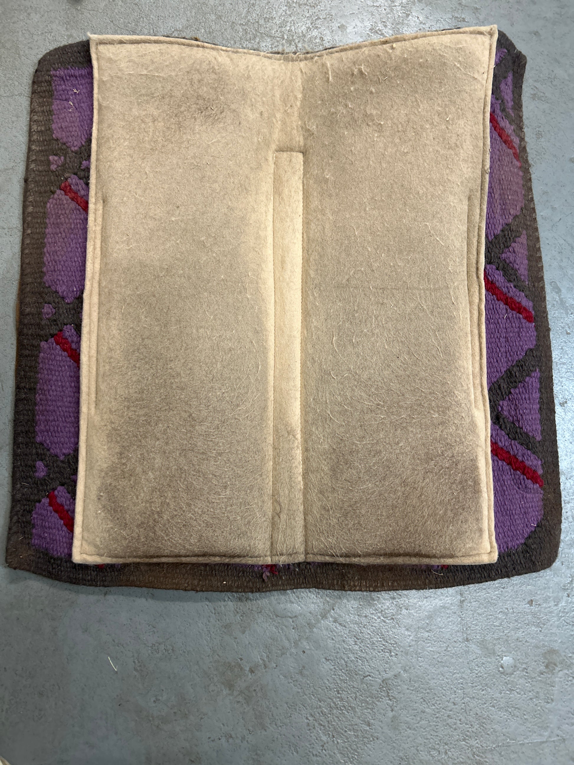 Weaver Purple Felt Western Saddle Pad-Western Saddle Pad-Consignment-Evolution Equestrian Co.