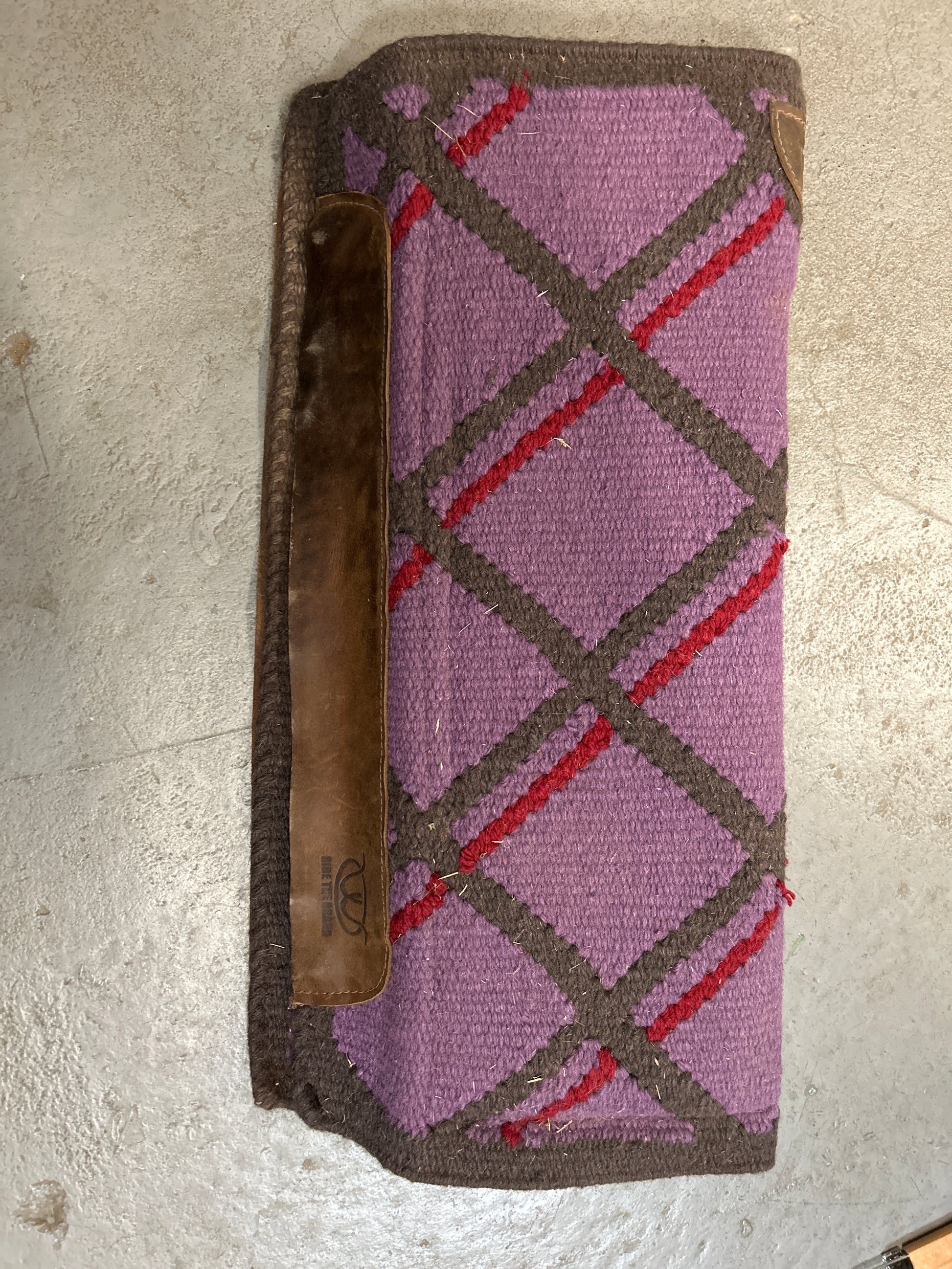 Weaver Purple Felt Western Saddle Pad-Western Saddle Pad-Consignment-Evolution Equestrian Co.