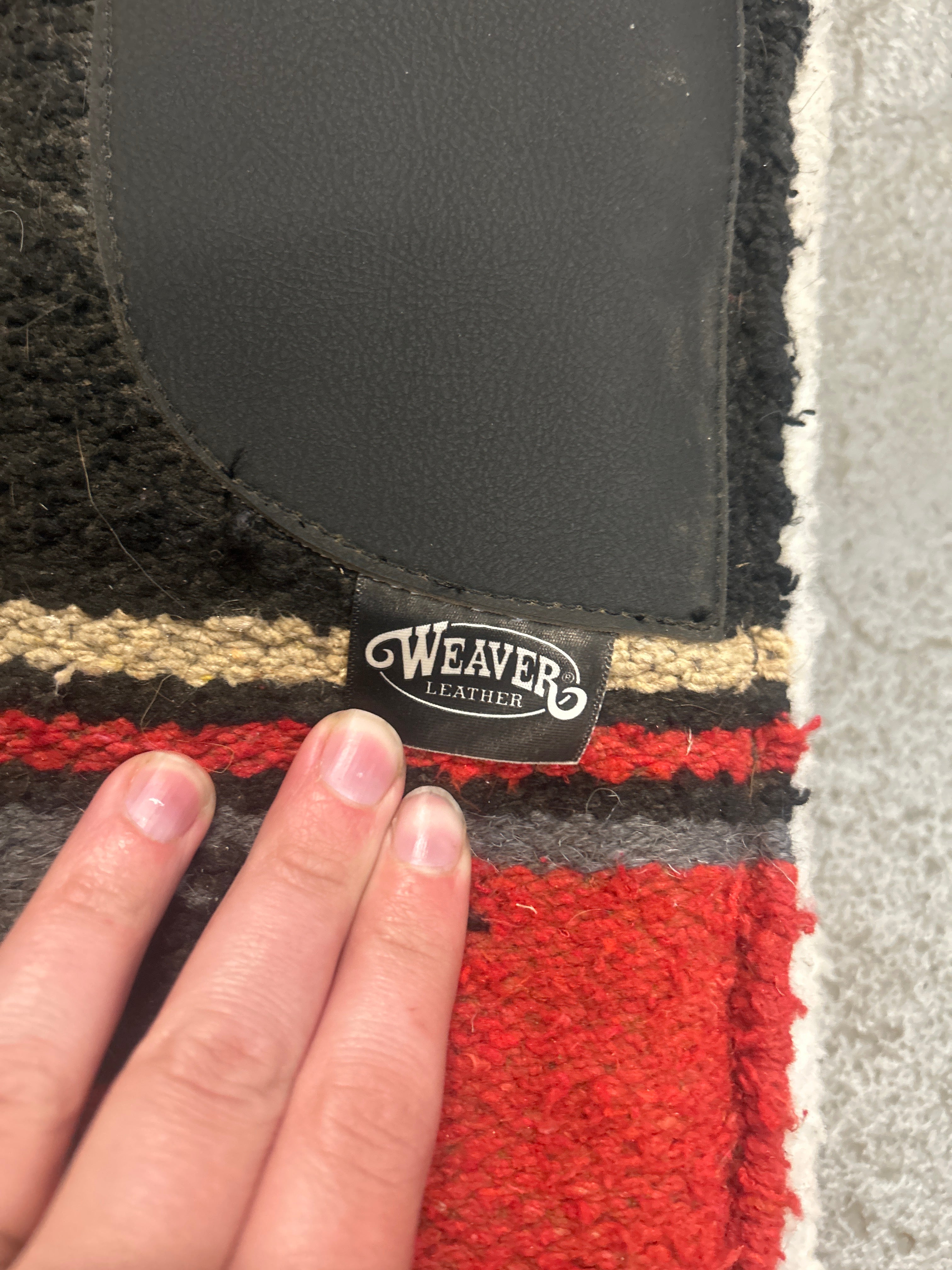 Weaver Red and Black Western Saddle Pad-Western Saddle Pad-Consignment-Evolution Equestrian Co.