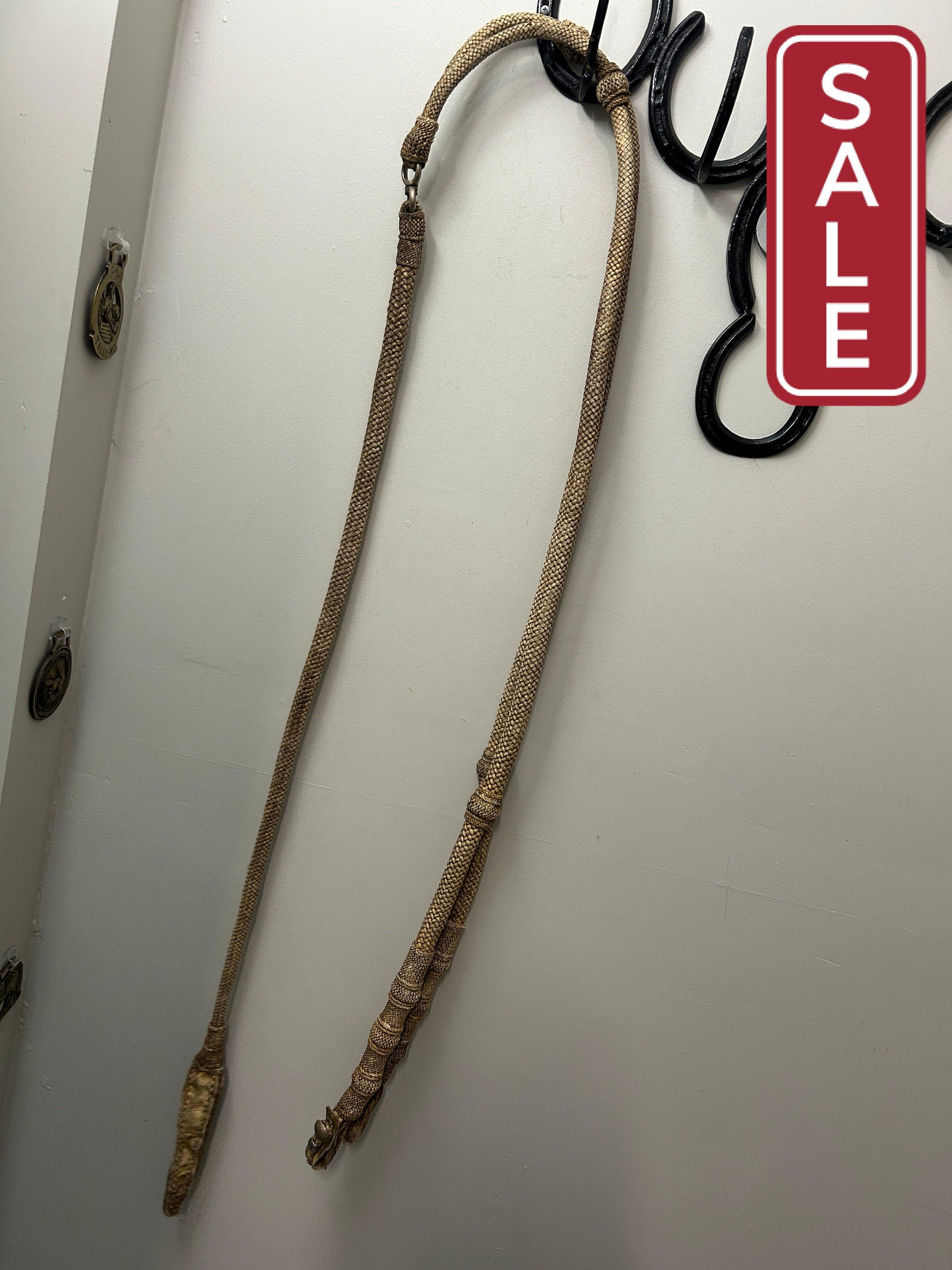 Weighted Rawhide Romal Western Reins-Western Reins-Consignment-Evolution Equestrian Co.