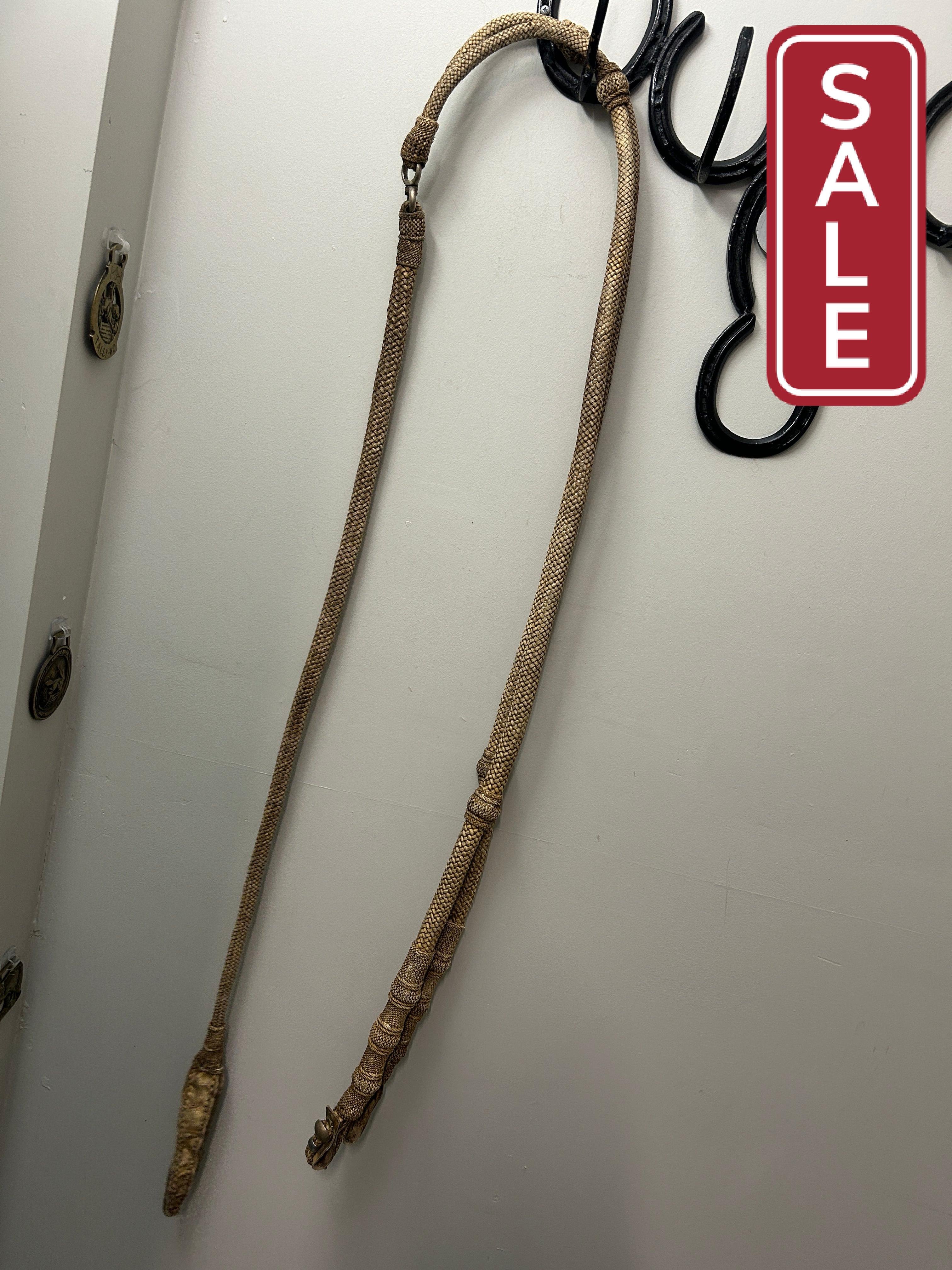 Weighted Rawhide Romal Western Reins-Western Reins-Consignment-Evolution Equestrian Co.