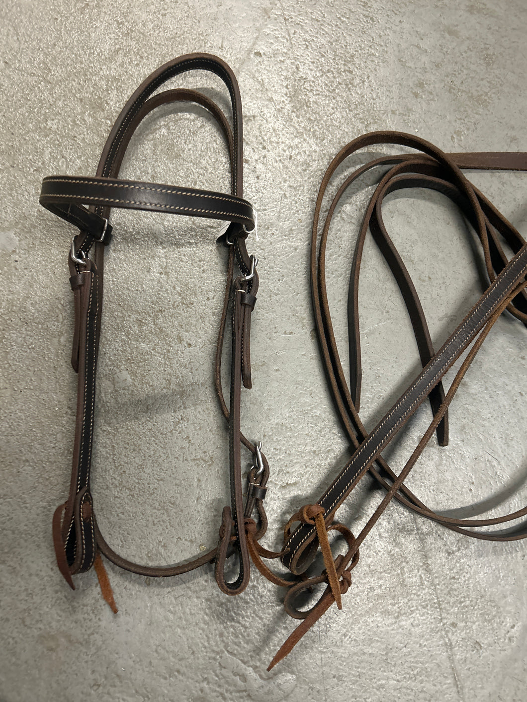 Western Headstall with Reins-Western Headstall-Consignment-Evolution Equestrian Co.