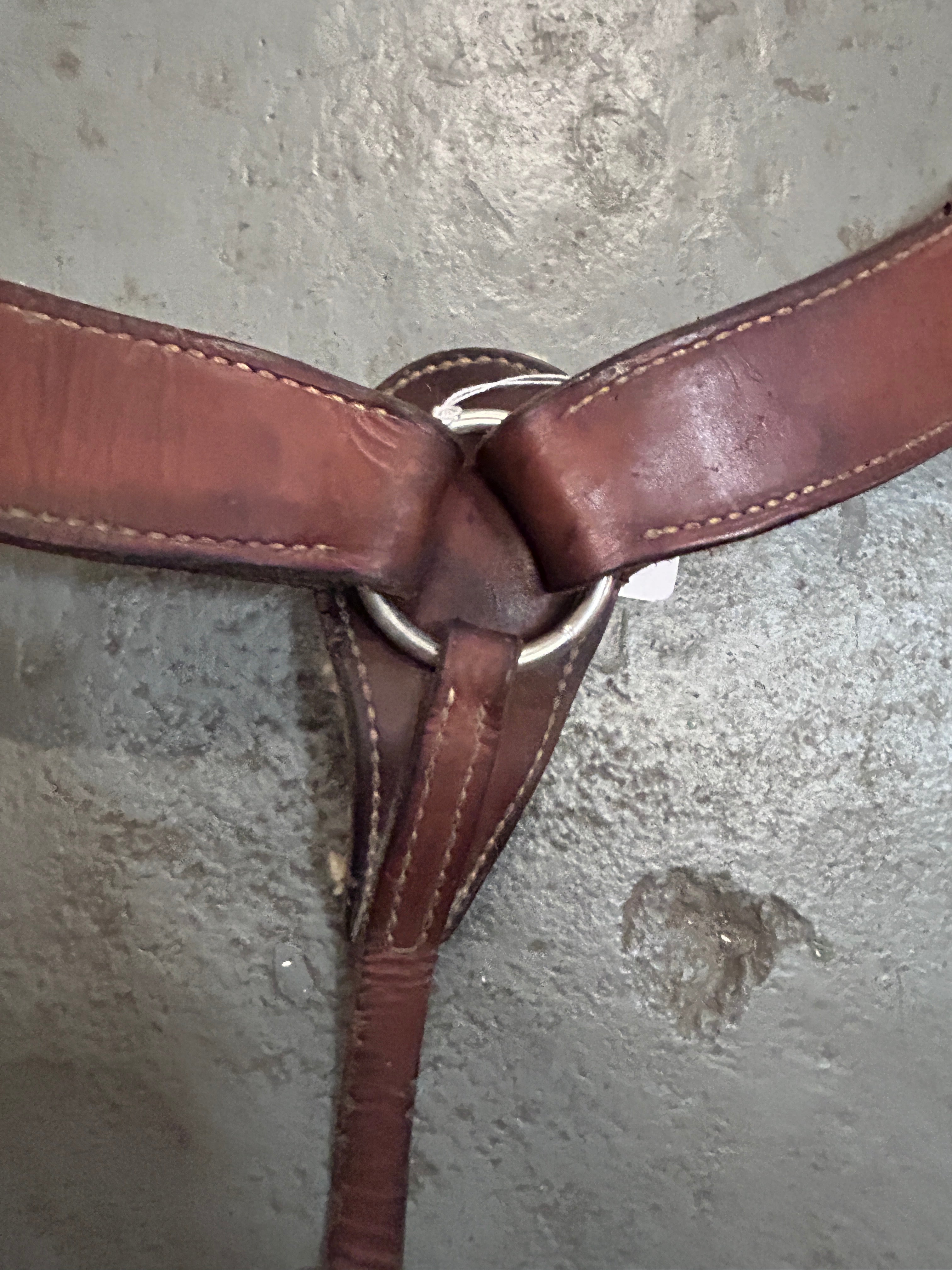 Western Leather Breastplate-Western Tack-Consignment-Evolution Equestrian Co.
