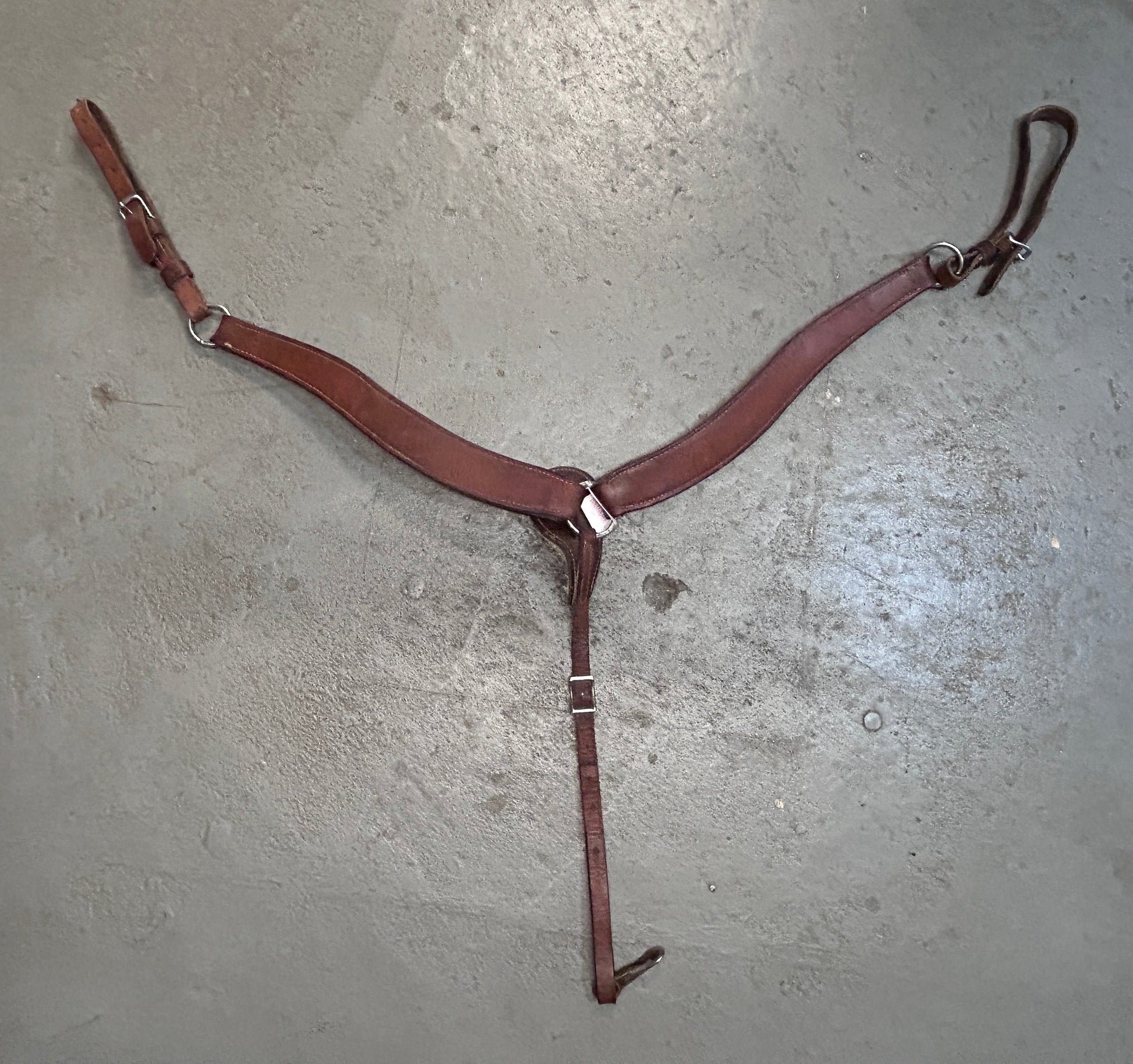 Western Leather Breastplate-Western Tack-Consignment-Evolution Equestrian Co.