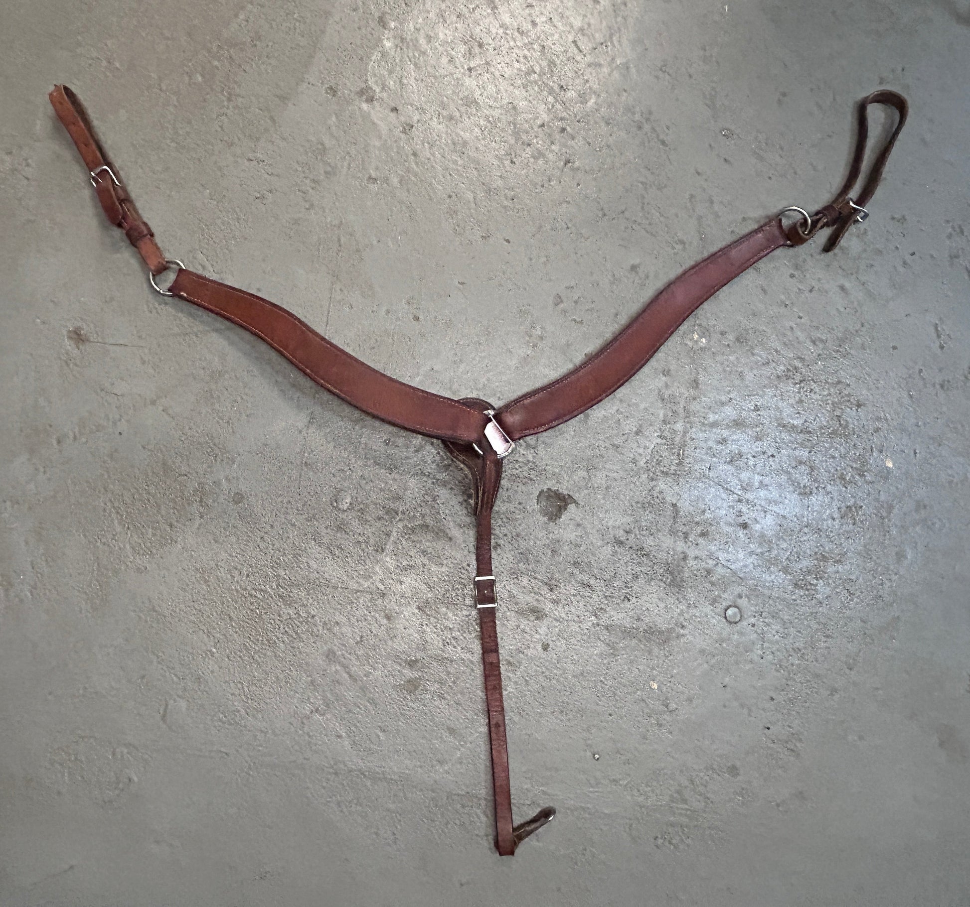 Western Leather Breastplate-Western Tack-Consignment-Evolution Equestrian Co.