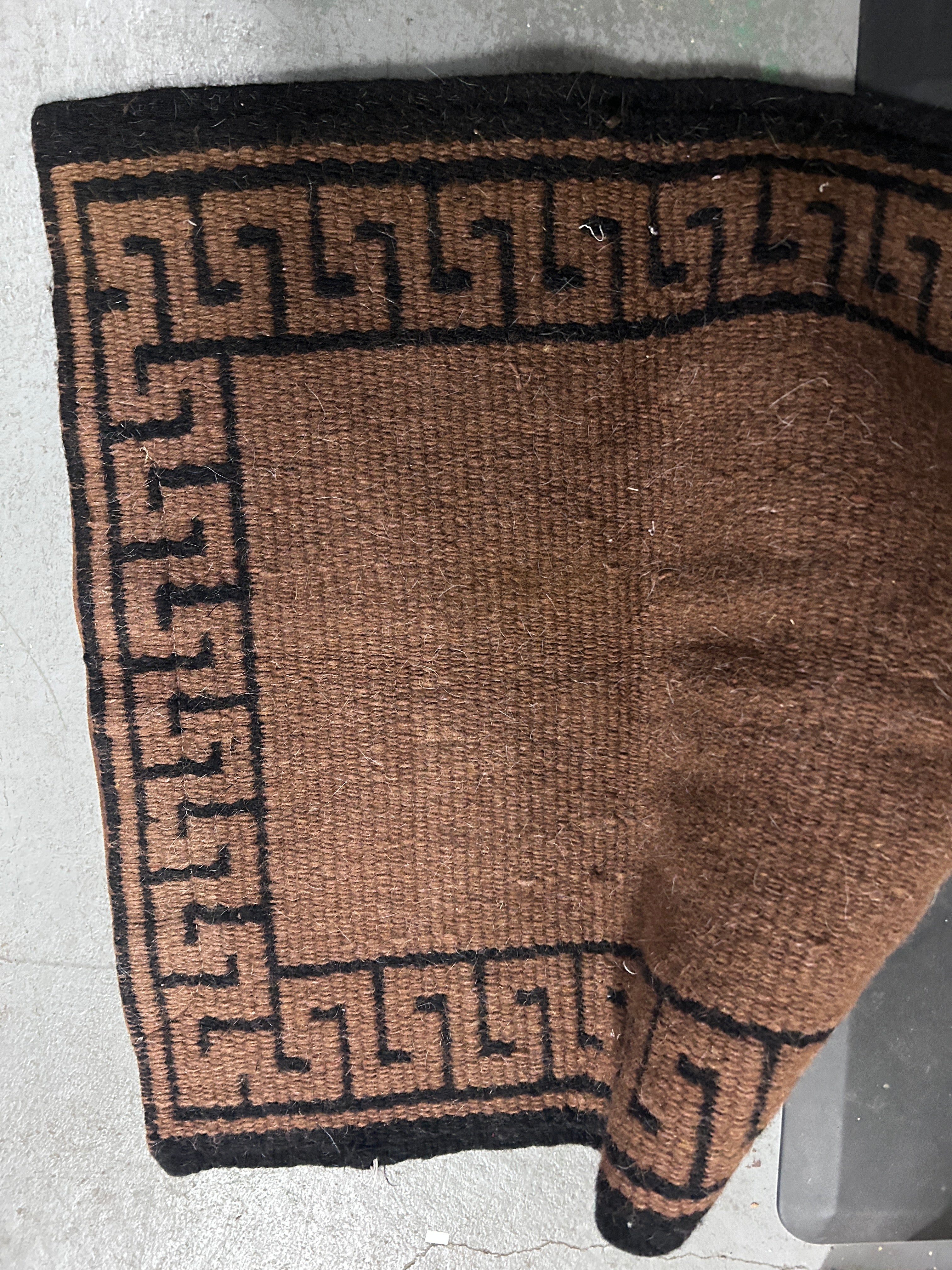 Western Wool Blanket Brown-Western Saddle Pad-Consignment-Evolution Equestrian Co.