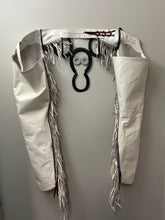 Load image into Gallery viewer, White Leather Western Chaps-Chaps-Consignment-Evolution Equestrian Co.
