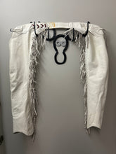 Load image into Gallery viewer, White Leather Western Chaps-Chaps-Consignment-Evolution Equestrian Co.
