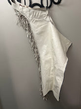 Load image into Gallery viewer, White Leather Western Chaps-Chaps-Consignment-Evolution Equestrian Co.
