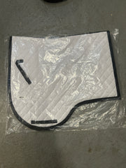 White Shaped Dressage Saddle Pad-Dressage Saddle Pad-Consignment-Evolution Equestrian Co.