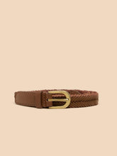 Load image into Gallery viewer, White Stuff Plaited Skinny Belt Tan M/L-Belt-Evolution Equestrian Co.-Evolution Equestrian Co.
