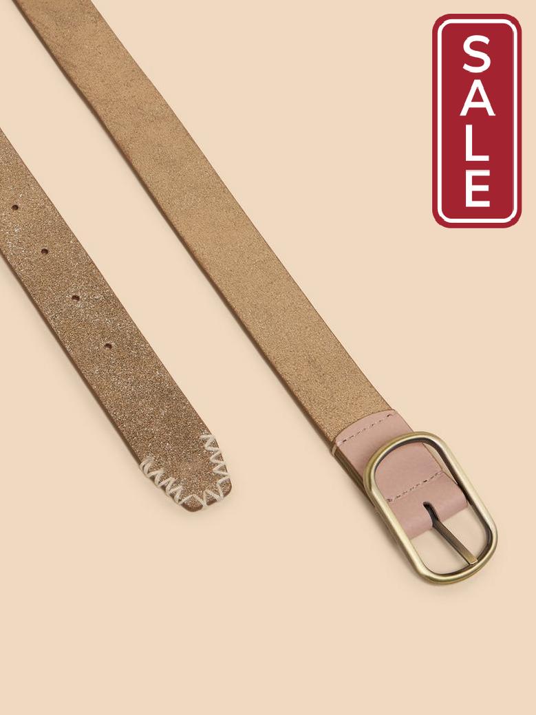 White Stuff Reversible Leather Belt M/L-Belt-Evolution Equestrian Co.-Evolution Equestrian Co.