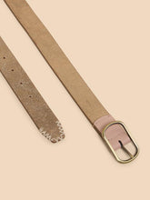 Load image into Gallery viewer, White Stuff Reversible Leather Belt M/L-Belt-Evolution Equestrian Co.-Evolution Equestrian Co.

