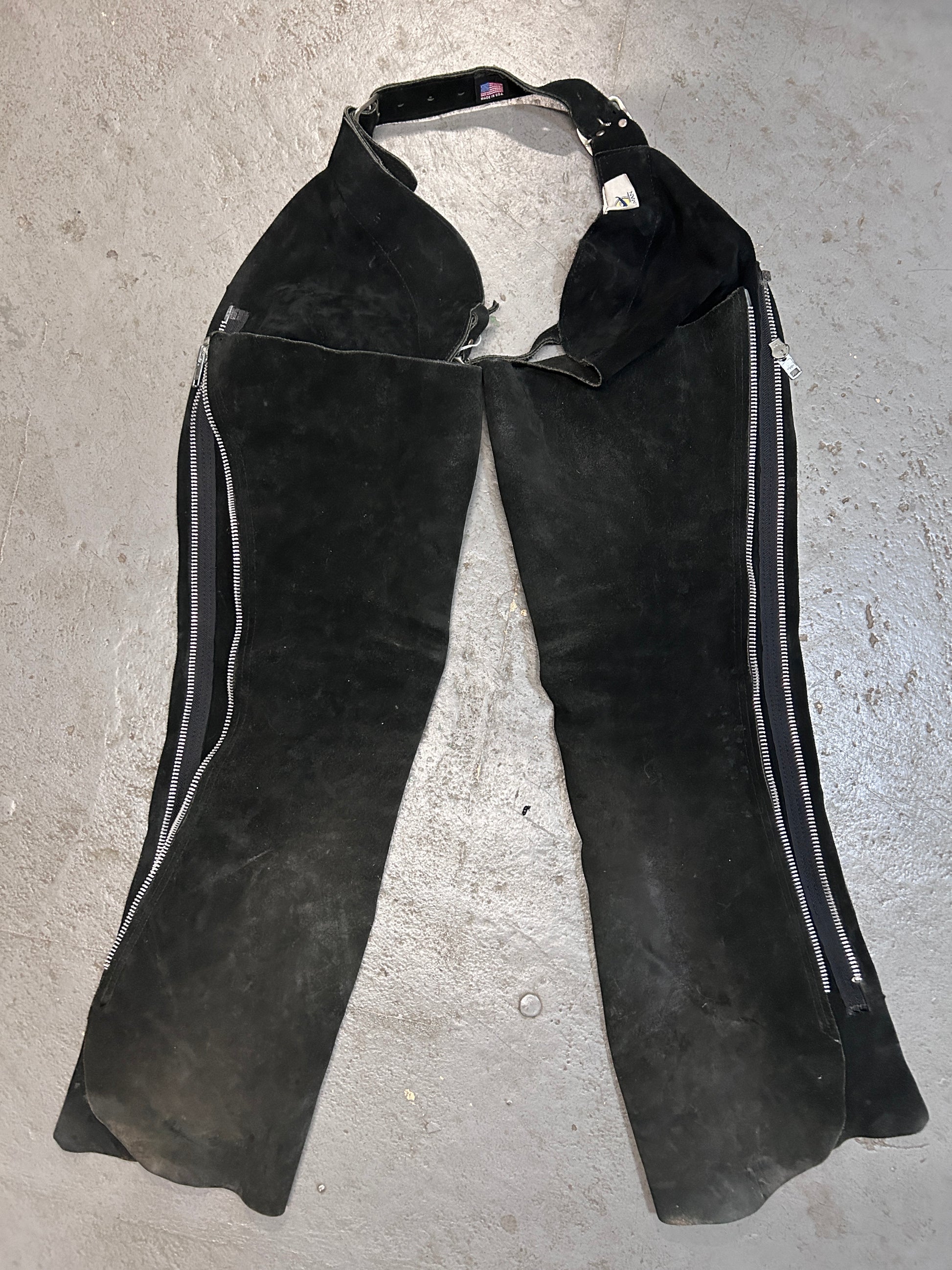 Whitman Suede Chaps-Chaps-Consignment-Evolution Equestrian Co.