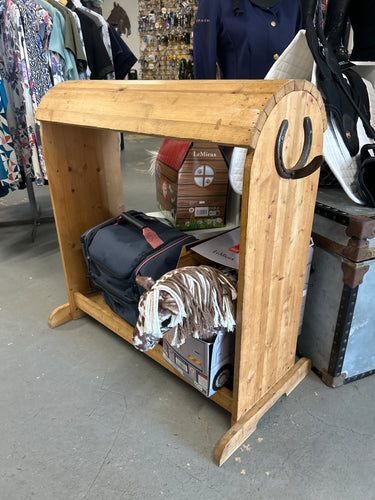 Wooden Saddle Stand-Stable Supplies-Consignment-Evolution Equestrian Co.