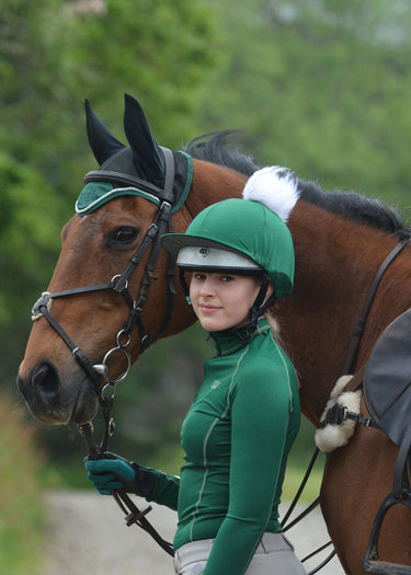 Woof Wear Performance Shirt Green Large-Riding Shirts-Consignment-Evolution Equestrian Co.