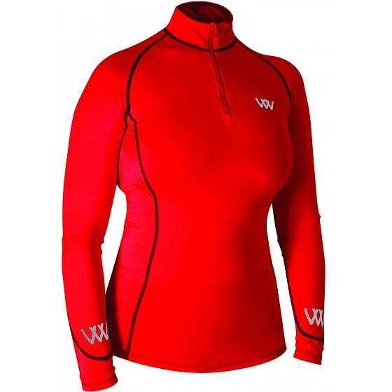 Woof Wear Performance Shirt Red Large-Riding Shirts-Consignment-Evolution Equestrian Co.