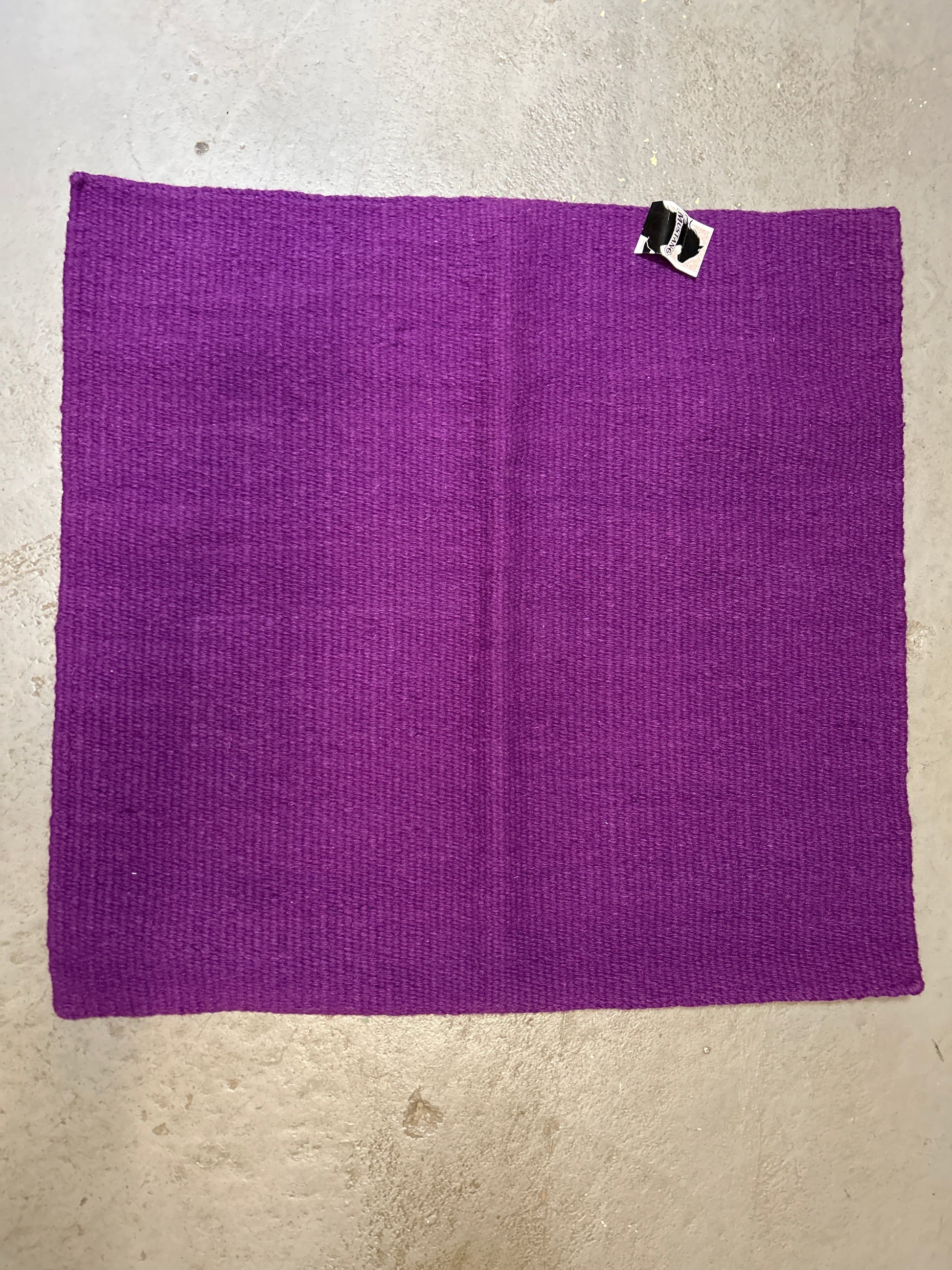 Wool Navajo Saddle Blanket - Purple, 36x34 inches-Western Saddle Pad-Consignment-Evolution Equestrian Co.