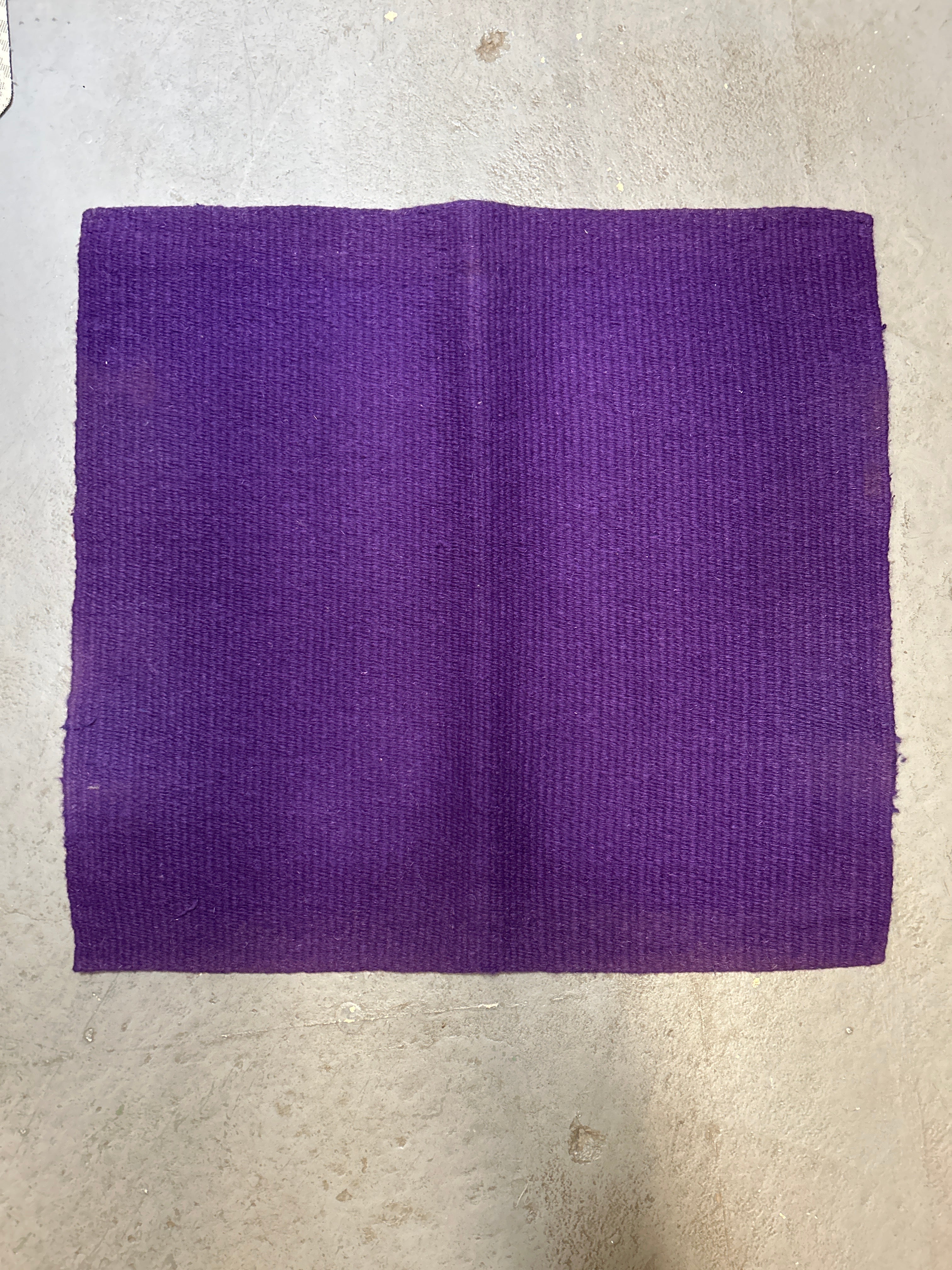 Wool Saddle Blanket - Dark Purple, 36x34 inches-Western Saddle Pad-Consignment-Evolution Equestrian Co.