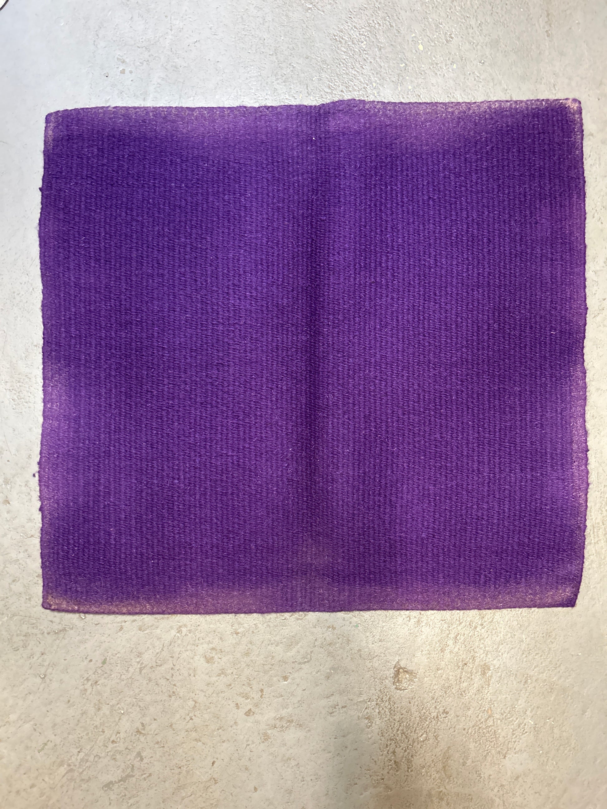 Wool Saddle Blanket - Dark Purple, 36x34 inches-Western Saddle Pad-Consignment-Evolution Equestrian Co.
