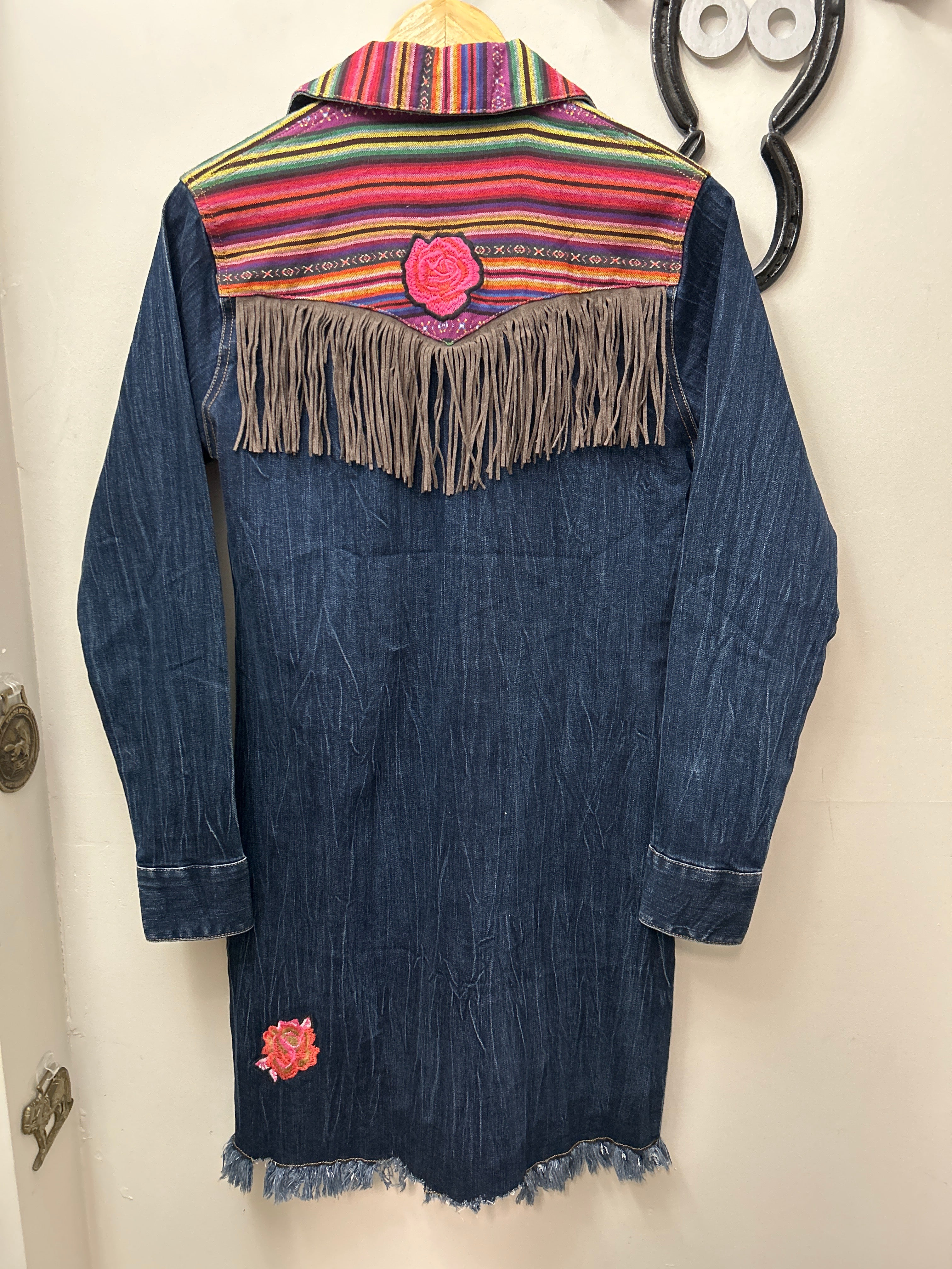 Wrangler Denim Shirt Dress Small-Apparel-Consignment-Evolution Equestrian Co.