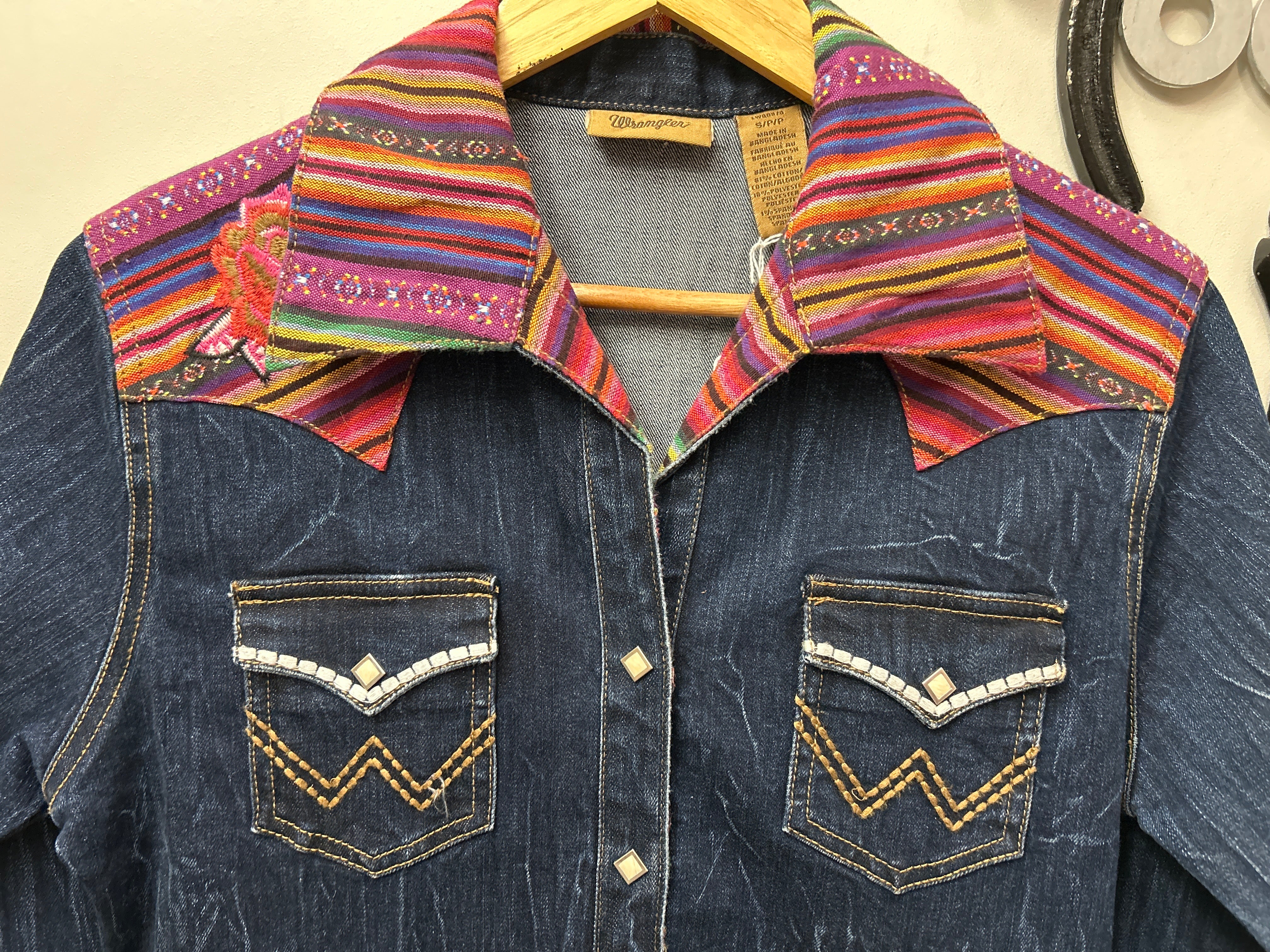 Wrangler Denim Shirt Dress Small-Apparel-Consignment-Evolution Equestrian Co.