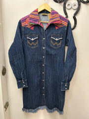 Wrangler Denim Shirt Dress Small-Apparel-Consignment-Evolution Equestrian Co.