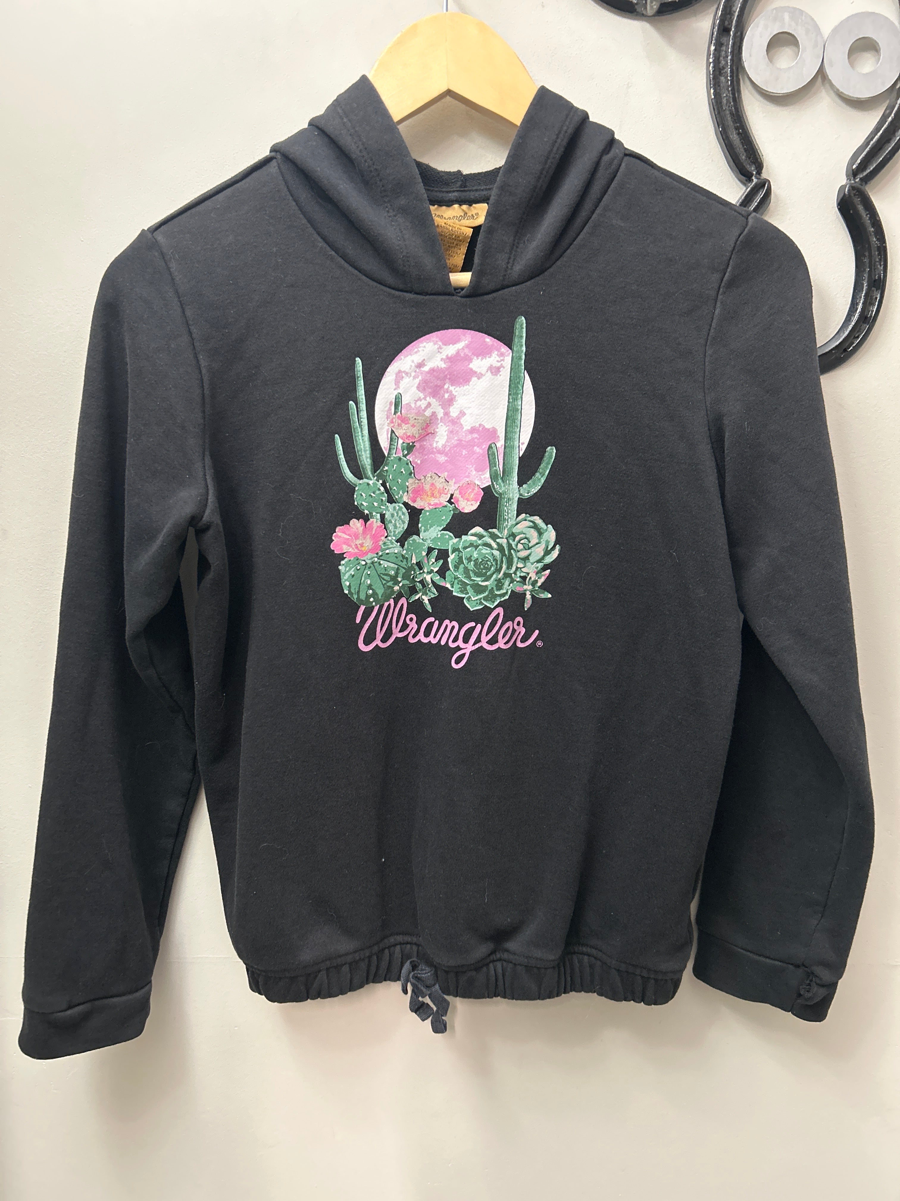 Wrangler Kid's Black Hoody Large-Clothing-Consignment-Evolution Equestrian Co.