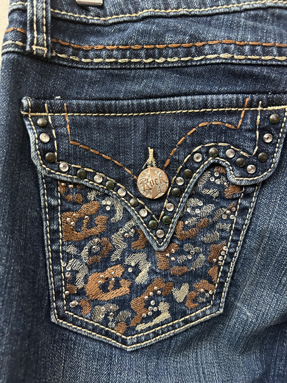 Wrangler Rock 47 Jeans 5/6 x 34-Jeans-Consignment-Evolution Equestrian Co.