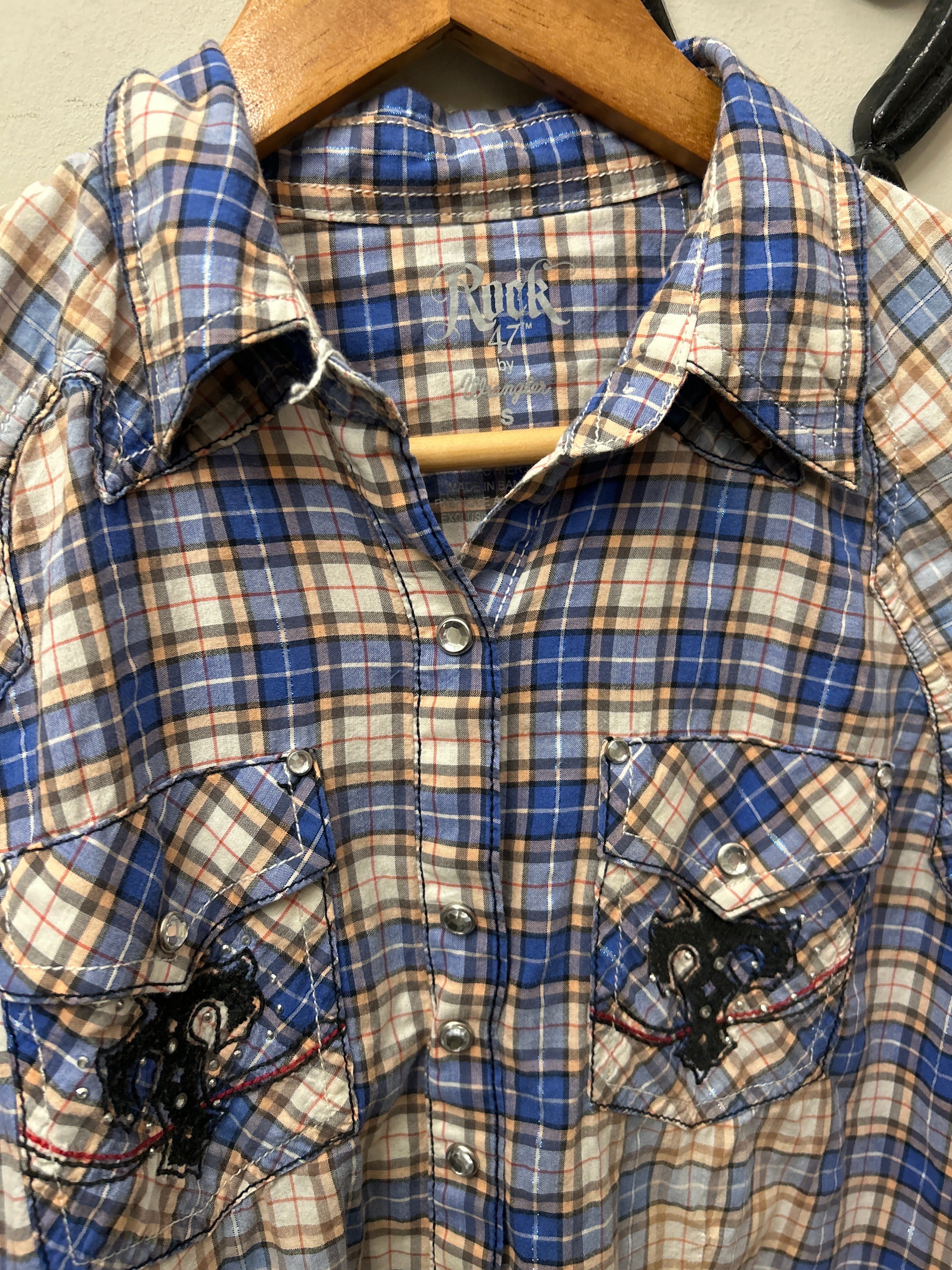 Wrangler Rock 47 Western Shirt Small-Western Shirt-Consignment-Evolution Equestrian Co.