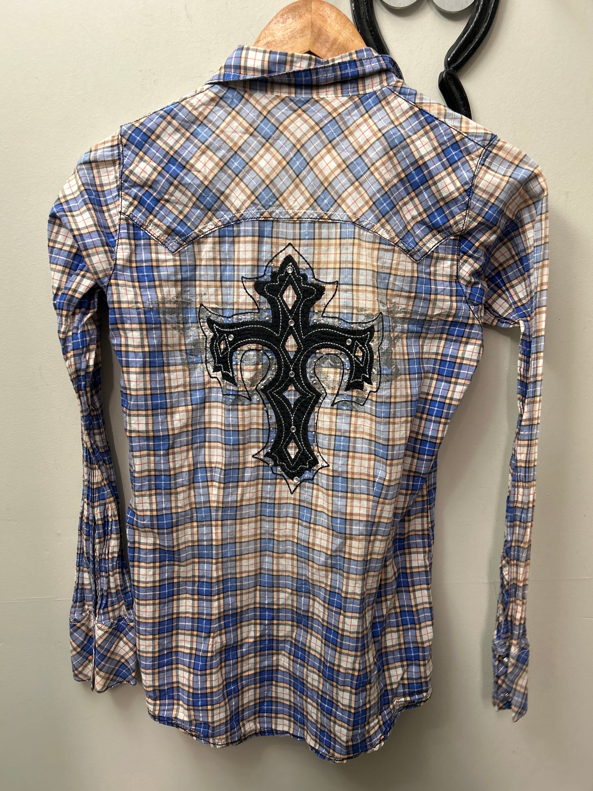 Wrangler Rock 47 Western Shirt Small-Western Shirt-Consignment-Evolution Equestrian Co.