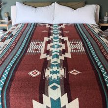 Load image into Gallery viewer, Wylde Brigade Cotopaxi Aztec Reversible Blanket: Queen-Gift-Wylde Brigade-Evolution Equestrian Co.
