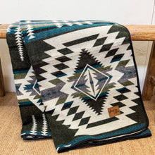 Load image into Gallery viewer, Wylde Brigade Esmeraldas Aztec Reversible Blanket: Queen-Gift-Wylde Brigade-Evolution Equestrian Co.
