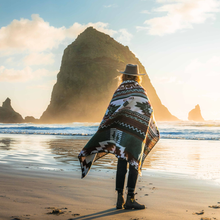 Load image into Gallery viewer, Wylde Brigade Quilotoa Aztec Reversible Blanket: Throw-Gift-Wylde Brigade-Evolution Equestrian Co.
