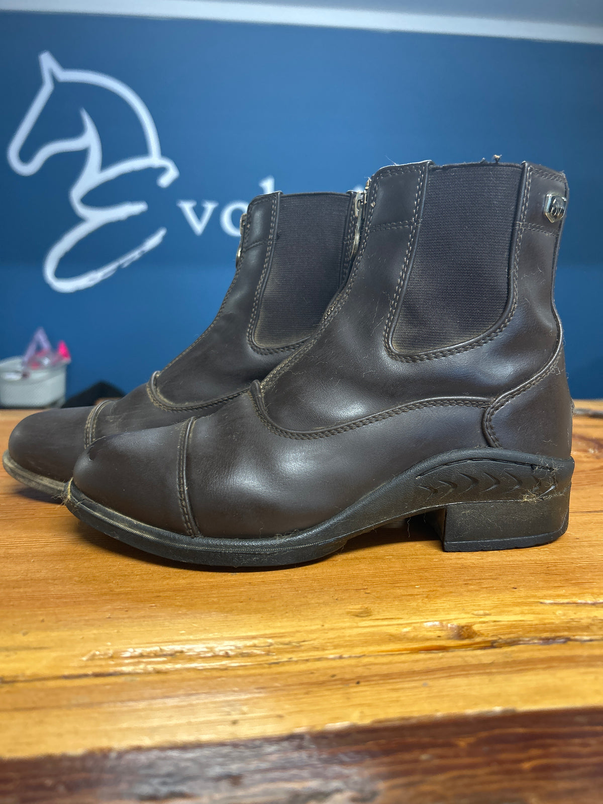 Youth Ovation Quantum Zip Paddock Boots 4-Paddock Boots-Consignment-Evolution Equestrian Co.