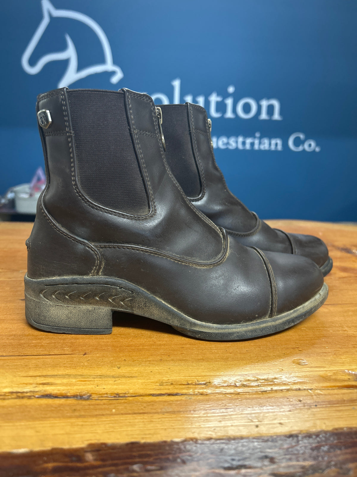 Youth Ovation Quantum Zip Paddock Boots 4-Paddock Boots-Consignment-Evolution Equestrian Co.