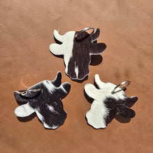 Load image into Gallery viewer, Ranchers Closet Handmade Cow Head Keychain
