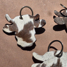 Load image into Gallery viewer, Ranchers Closet Handmade Cow Head Keychain
