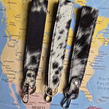 Load image into Gallery viewer, Ranchers Closet Cowhide Western Long Keychain
