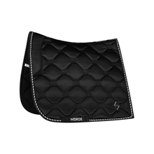Load image into Gallery viewer, Mrs. Ros Charmer Dressage Pad - Phantom Black &amp; Silver
