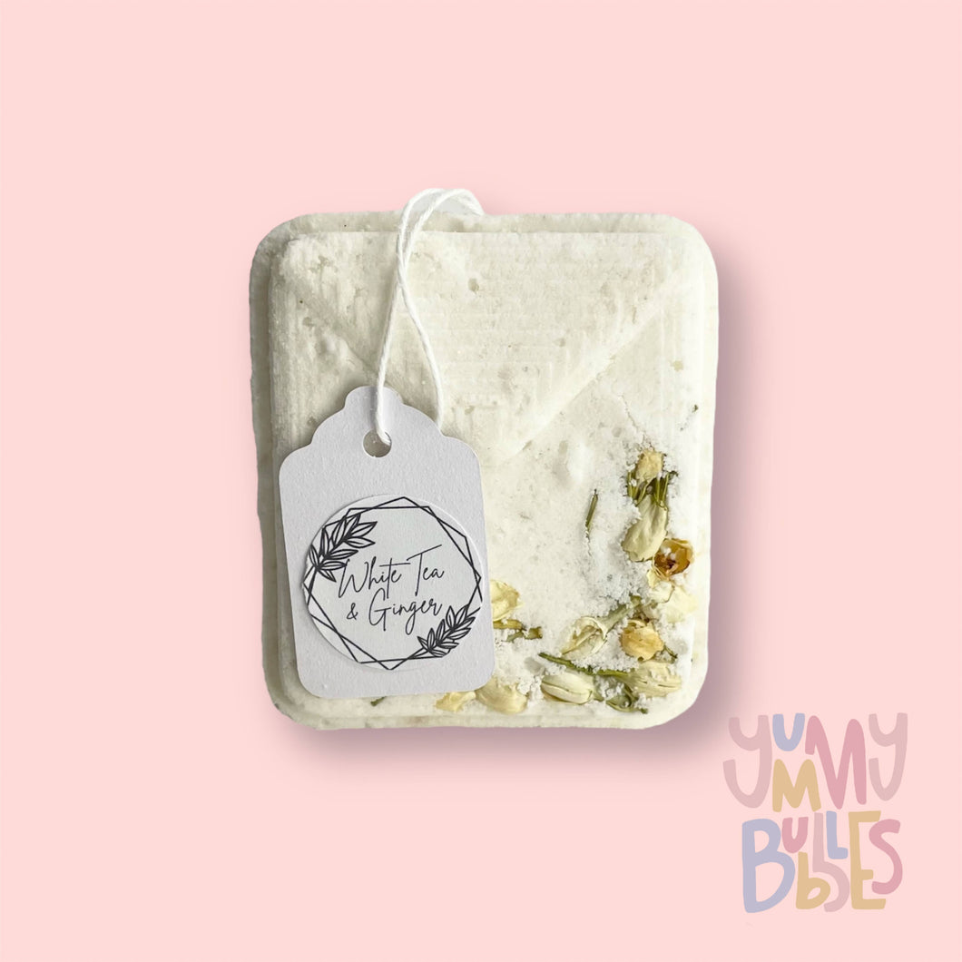 Yummy Bubbles Tea Bath Fizz White Tea and Ginger