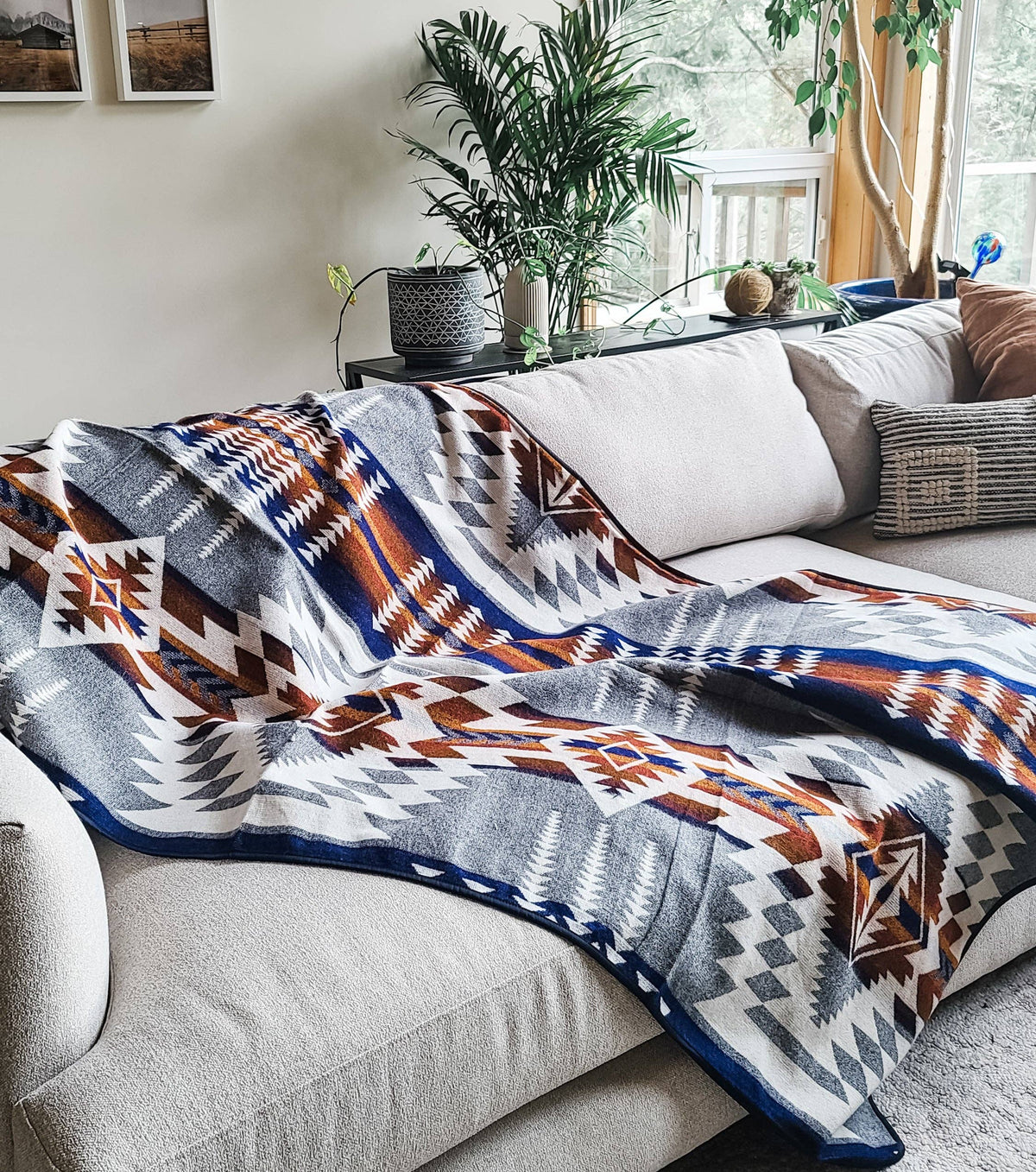 Wylde Brigade - Mica Aztec Reversible Blanket: Throw-Wylde Brigade-Evolution Equestrian Co.