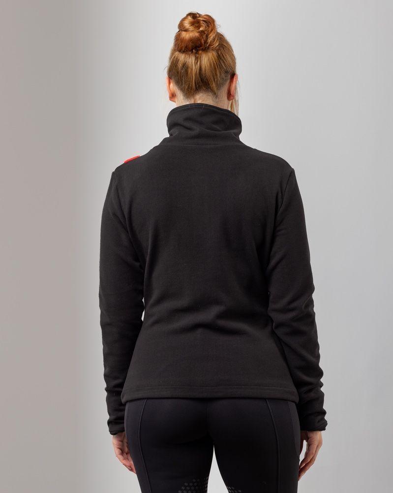 eaST Women's All Day Fleece Jacket Black Large-Jacket-Consignment-Evolution Equestrian Co.