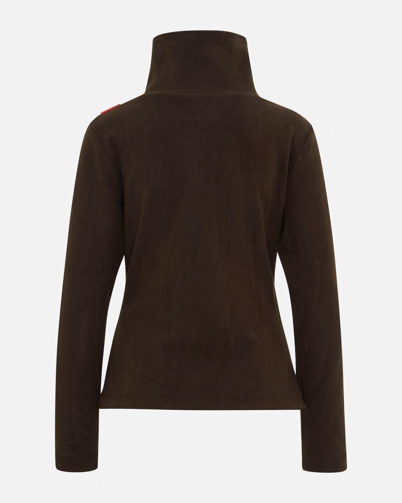 eaST Women's All Day Fleece Jacket Mocha Large-Jacket-Consignment-Evolution Equestrian Co.