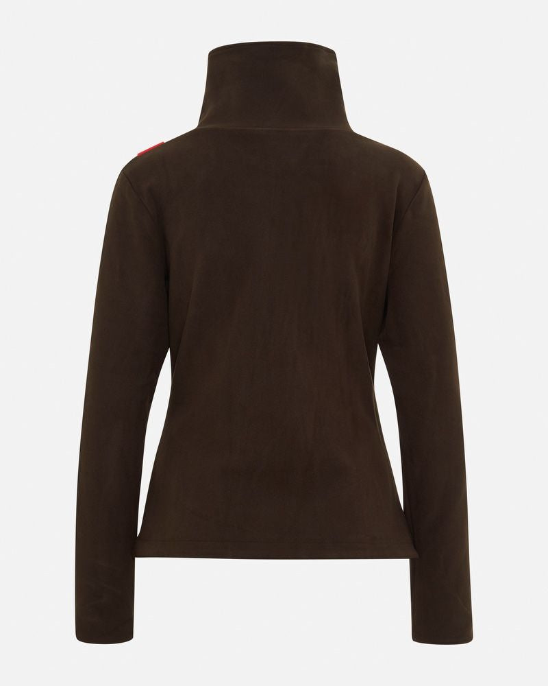 eaST Women's All Day Fleece Jacket Mocha Large-Jacket-Consignment-Evolution Equestrian Co.