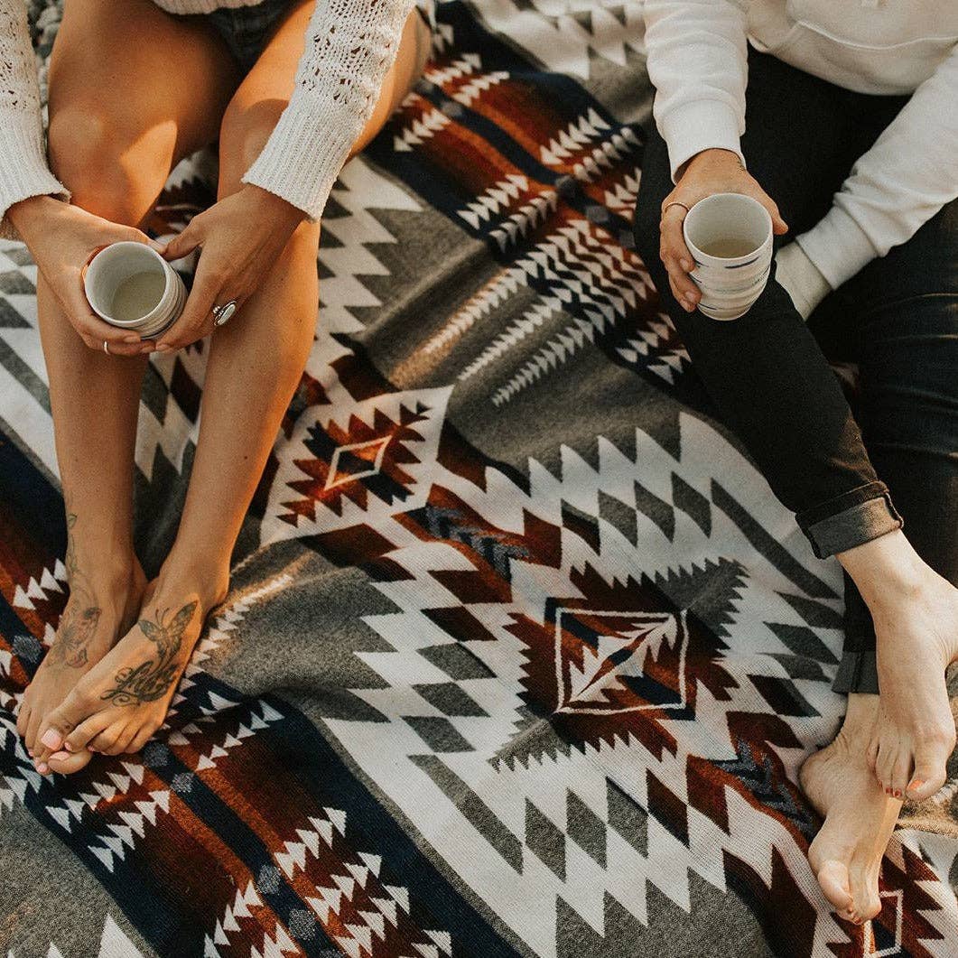 Wylde Brigade - Mica Aztec Reversible Blanket: Throw-Wylde Brigade-Evolution Equestrian Co.