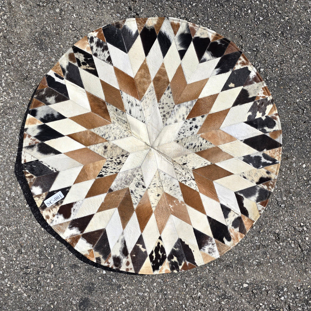 Ranchers Closet  Western Cowhide Geometric Rug