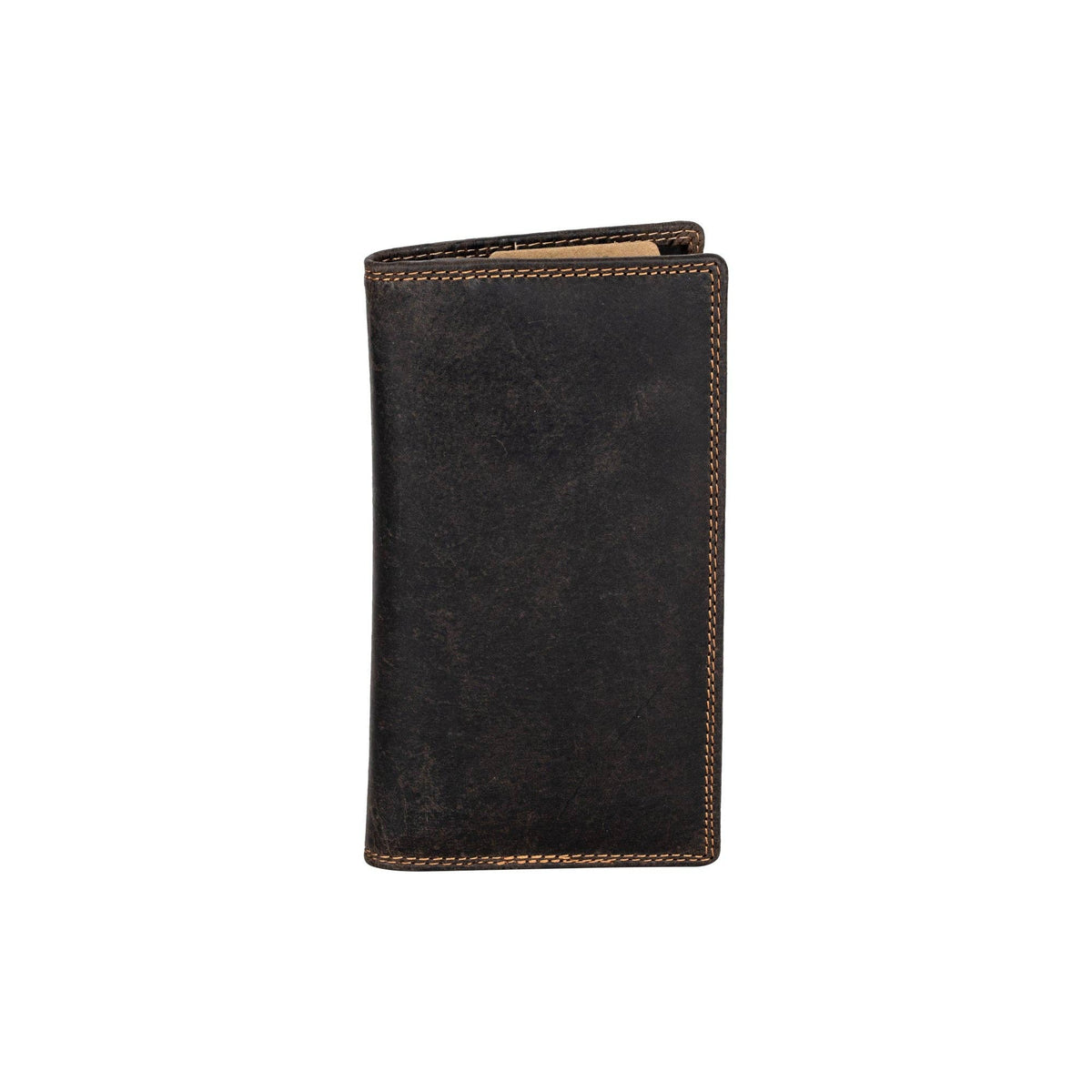 Greenwood Leather - Monika Ridge RFID Travel Wallet Brown: Brown-Greenwood Leather-Evolution Equestrian Co.