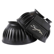 Supra Ribbed Bell Boots with Velcro Medium-Bell Boots-Consignment-Evolution Equestrian Co.