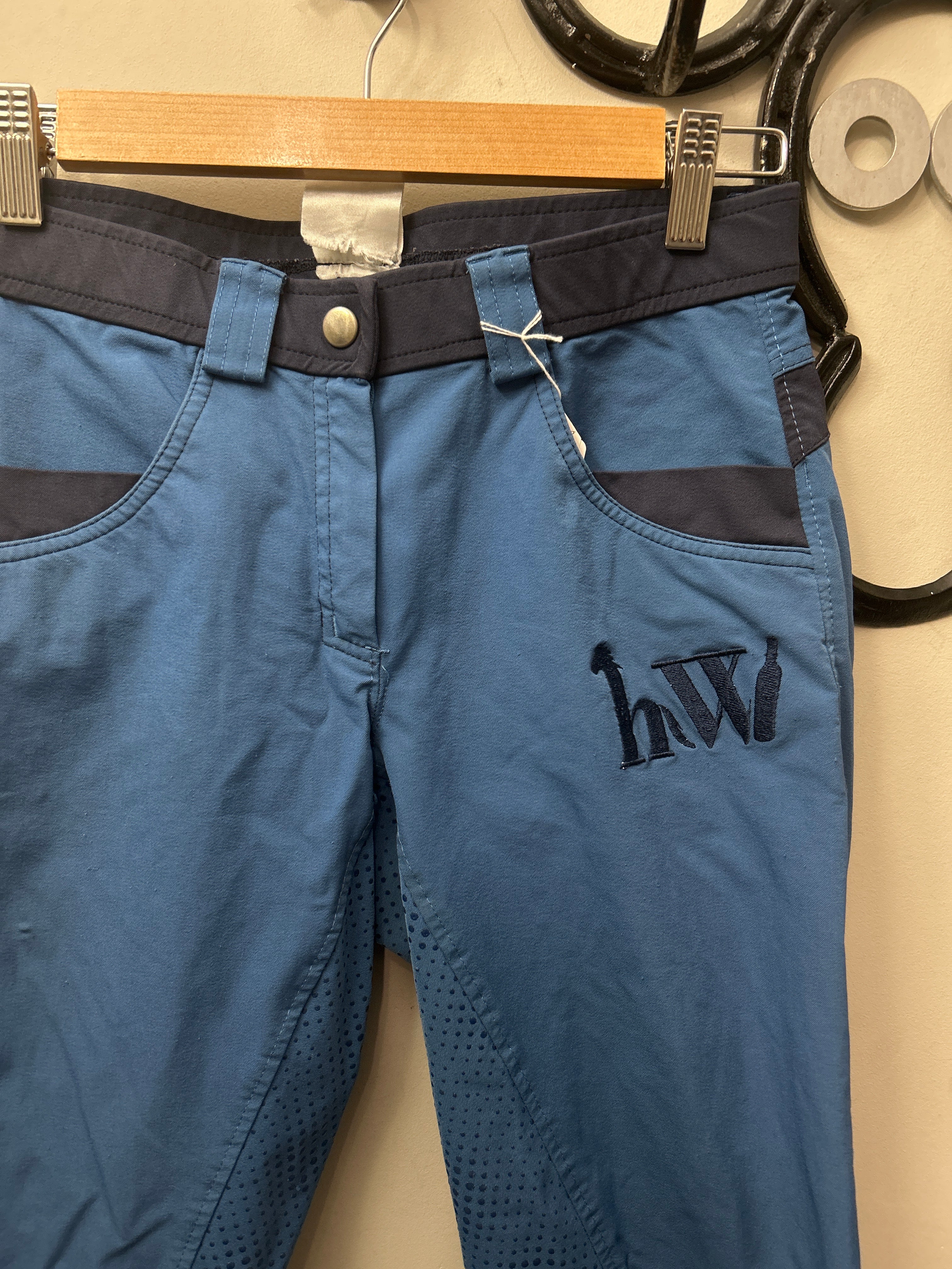 hahaWhatever Blue Breeches 28-Breeches-Consignment-Evolution Equestrian Co.